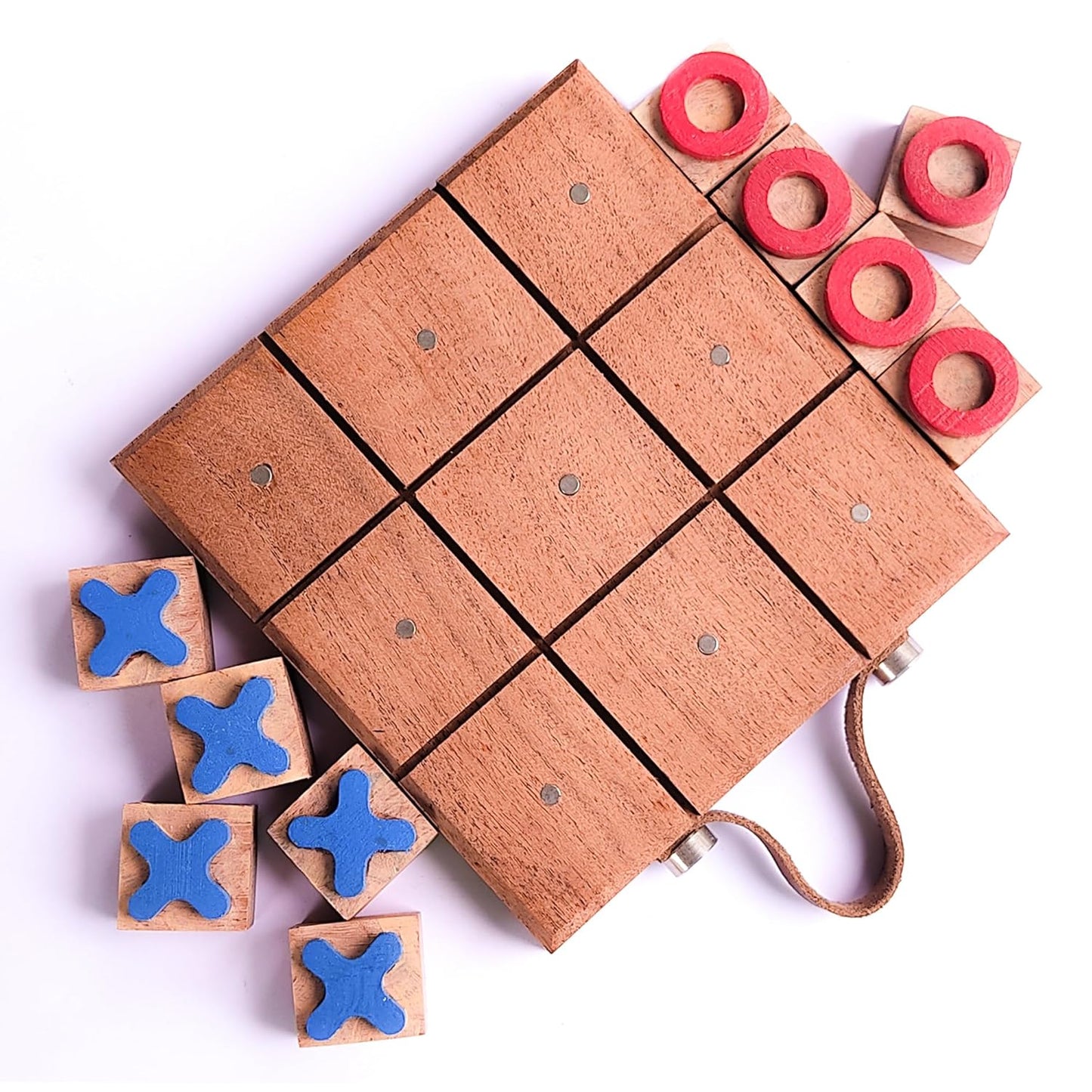 Tic Tac Toe Game Wooden Magnetic