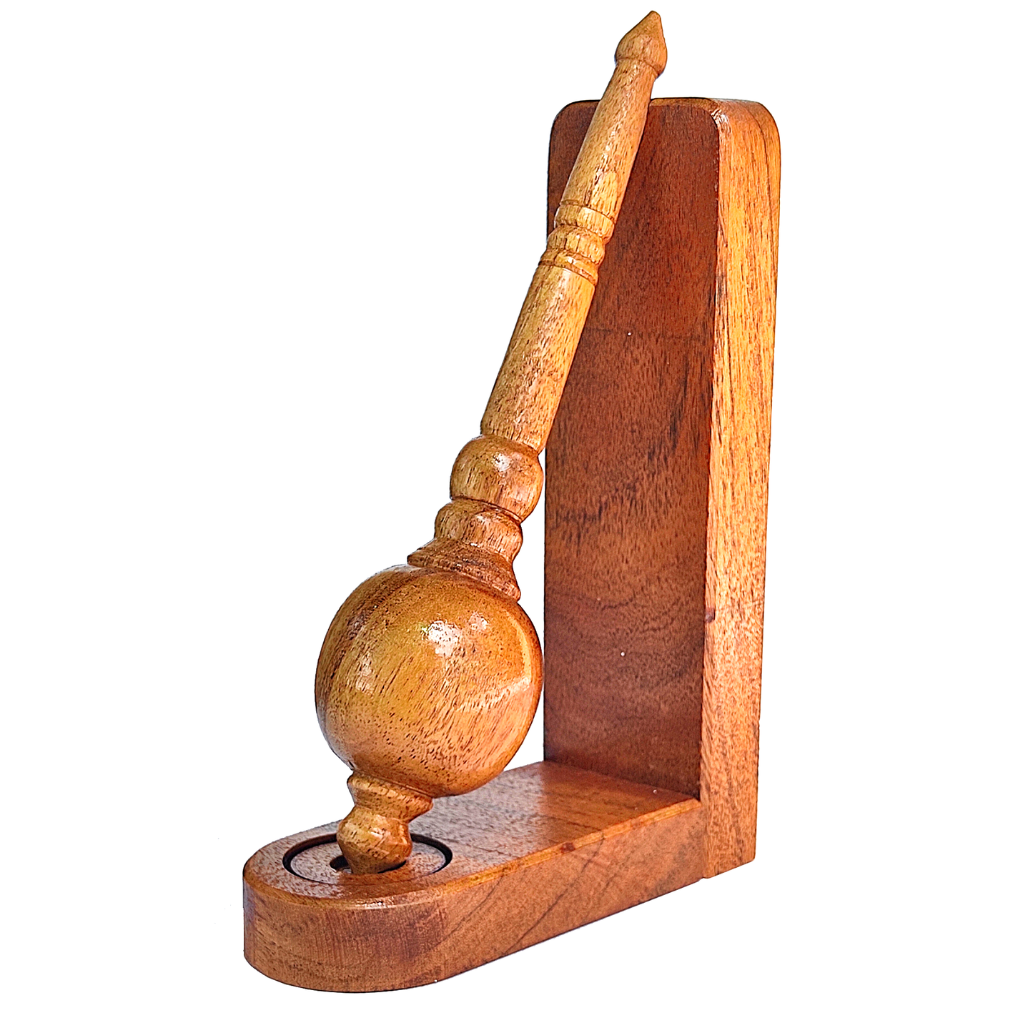 Acacia Wood Lord Hanuman Ji Gada with Display Stand