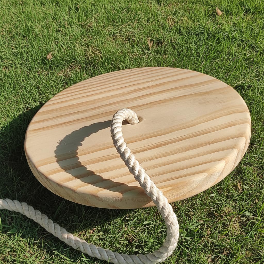 Wooden Disc Swing Seat for Kids & Adults