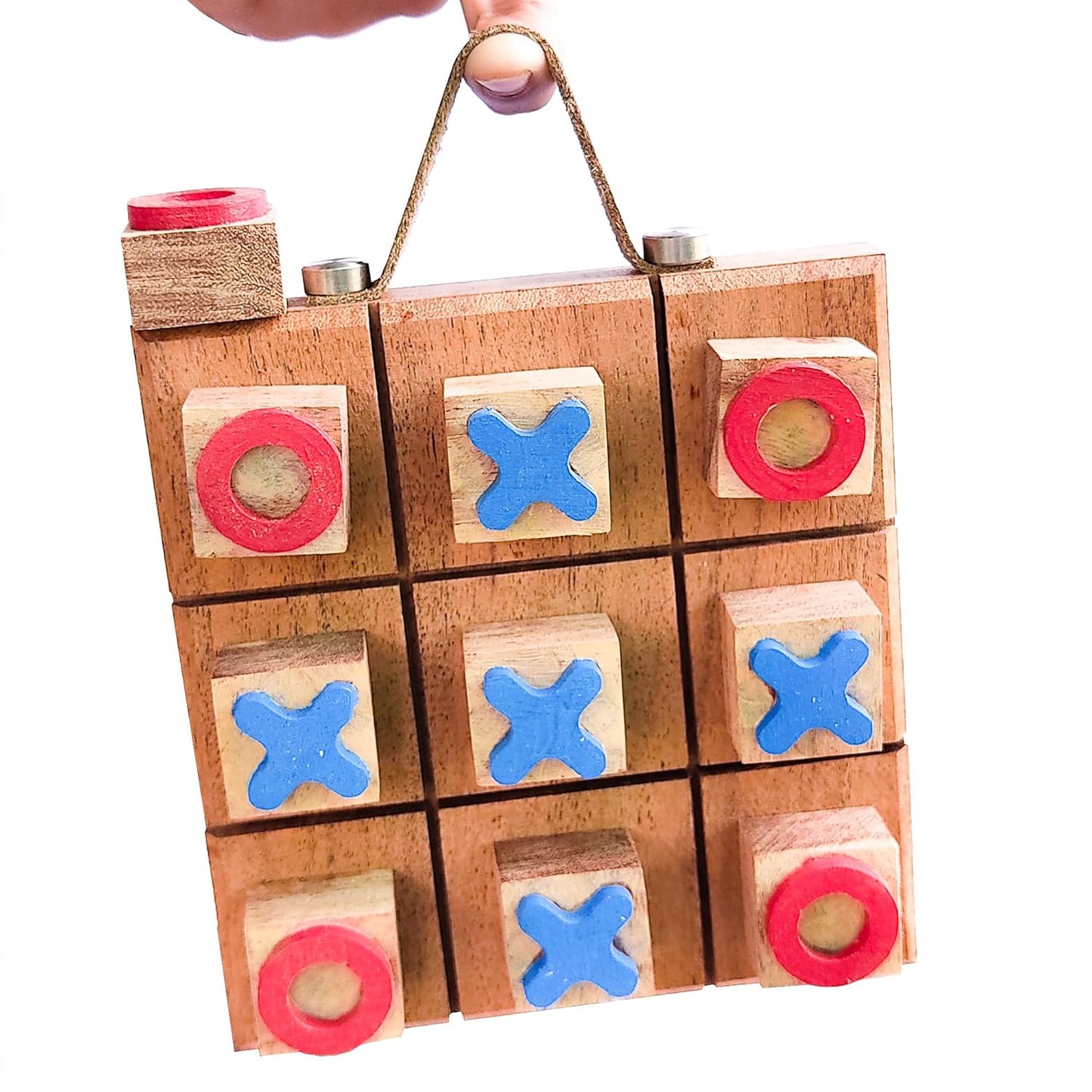 Tic Tac Toe Game Wooden Magnetic