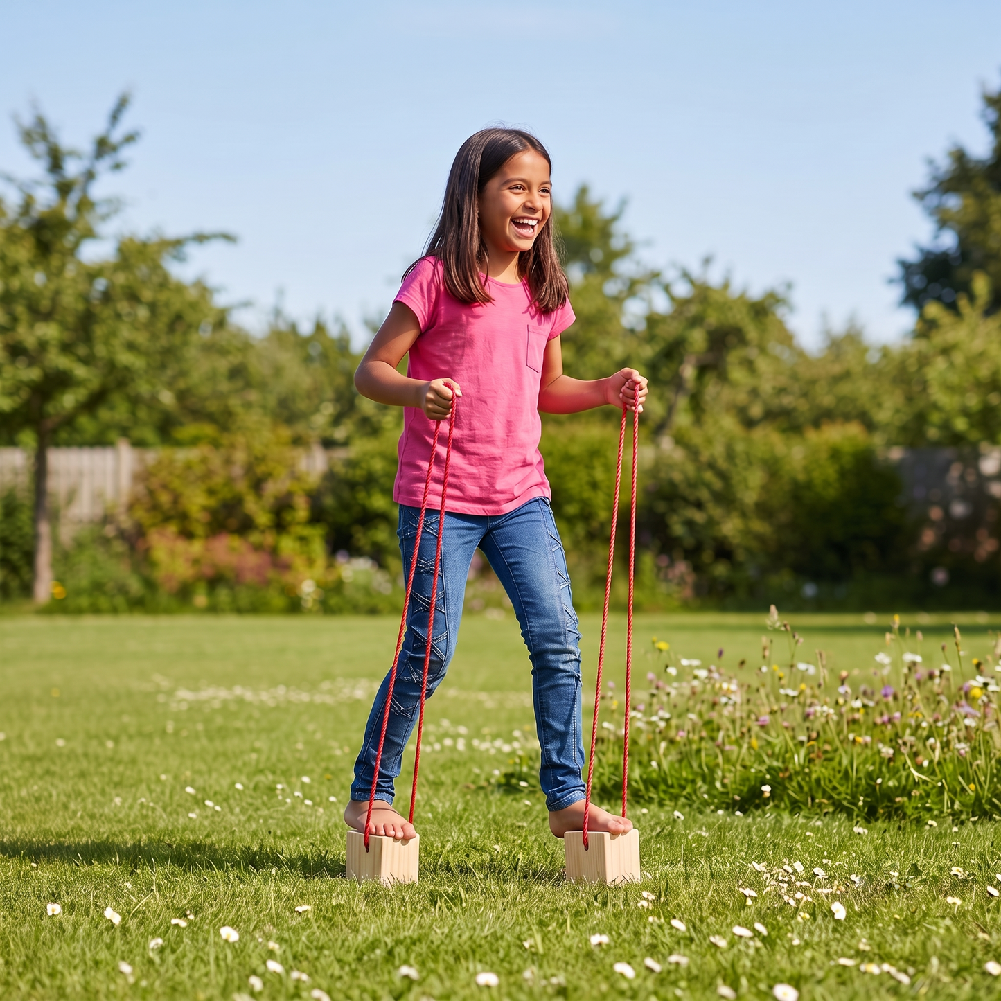 Wooden Walking Blocks Balance Game - Advanced Balance And Coordination Challenge